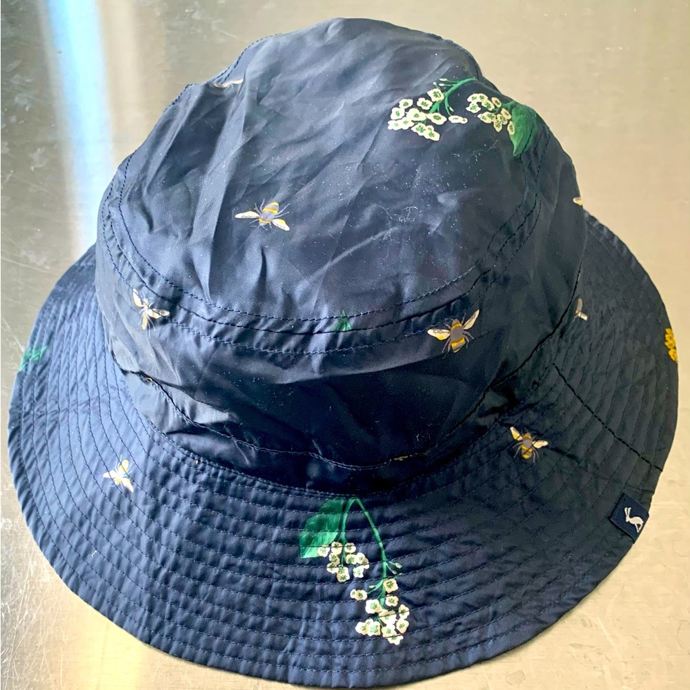 Joules Reversible & Packable Rainy Day Milport Rain Hat- NWT - One Size